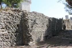 Beaucaire roman ruins and modern castle