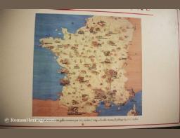 France Francia gallo-romain sites J. C. Golvin Map mapa -2-.jpg
