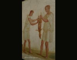 Getty Villa Malibú Fragment of a Roman Fresco depicting butchers at work A.D. 100 to 150 (5)