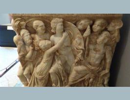 Getty Villa Malibú Sarcophagus and Lid Roman made in Athens A.D. 180 to 220 Achilles life (6)
