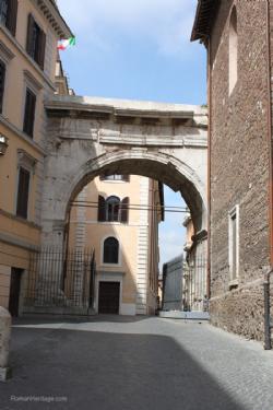 Italy Rome Arch of Gallienus Italia