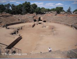 Spain Extremadura Badajoz Merida Amphitheater Anfiteatro -19-.JPG
