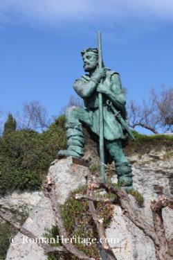 Statue of the cntabro tribe chief